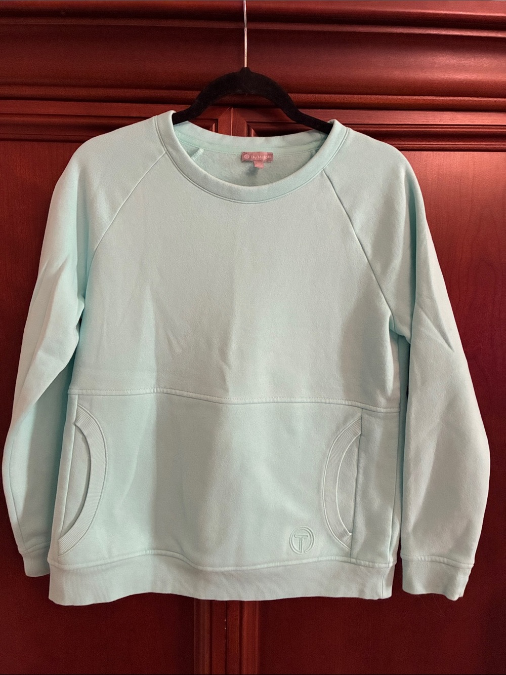 Talbots Light Aqua Pullover Sweatshirt
